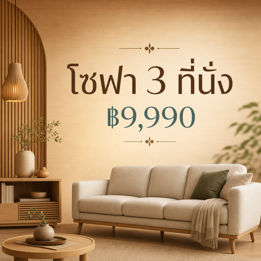 3-seater sofa · ฿9,990